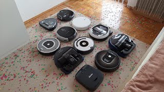 RoboVac Party6 Roomba Samsung Xiaomi Electrolux Vileda  mix of colorful streamers 🎁🎉🎉🎉🥳 [upl. by Skurnik]