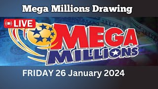 Mega Millions drawing live results Friday 26 Jan 2024  mega millions live drawing tonight [upl. by Den]