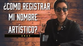 Registro de Nombre Artístico 2022 [upl. by Eciruam]