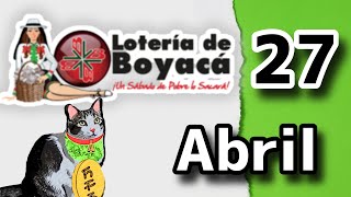 Resultado LOTERIA DE BOYACA Sabado 27 de Abril de 2024 [upl. by Calloway]