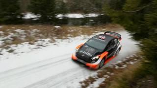 Mads Östberg WRC 2017 Test Sweden [upl. by Eatnoed]