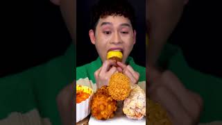 Cheese Tteokbokki With Crispy Corn Dog Mukbang [upl. by Idna]