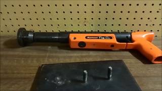 Shooting Ramset Tools Into 38 Inch Steel [upl. by Gunnar]