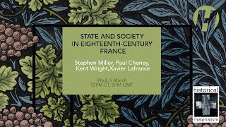 Book Launch  State Society and Revolution in EighteenthCentury France [upl. by Eatnom561]