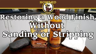 How to restore a wood finish on a bedside cupboard without sanding or stripping [upl. by Mead]