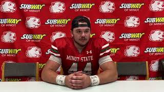 Minot State football postgame vs Sioux Falls ft Sam Buckhanan [upl. by Haniraz]