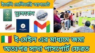 দুঃসংবাদ ইতালি ভিসা ডেলিভারি আপডেট। VFS Global [upl. by Amilas895]