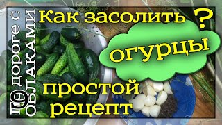 Как засолить огурцы Просто и вкусно Соленые огурцы Рецепт засолки бочковых огурчиков [upl. by Aicnatsnoc466]