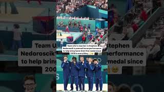 Pommel horse star Stephen Nedoroscik goes viral after Team USA wins bronze medal [upl. by Barrus]