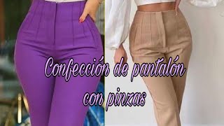 Confección de pantalón con pinzas [upl. by Atinauj149]