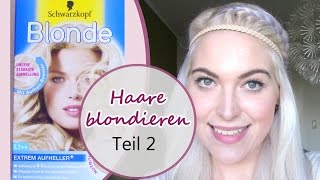 Haare blondieren ohne Gelbstich  Follow me around Teil 2 [upl. by Joash]