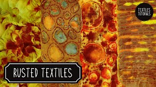 Textile Art Tutorial  The Rust Project Sketchbook [upl. by Odelet]