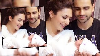 Divyanka Tripathi amp Vivek Dahiya With A CUTE Baby [upl. by Aurore]