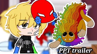 Poppy playtime characters react to chapter 4 trailer Poppy playtime x gacha nox [upl. by Adnoloy450]