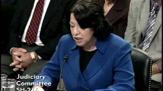 Judge Sotomayors Opening Statement  Senate Confirmation Hearing [upl. by Bergstrom784]