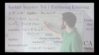 Injektiv Surjektiv Bijektiv Teil 1 Einführung Erklärung Bsp Lineare Algebra Analysis Algebra [upl. by Yentruocal898]