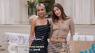 Kim Kardashian amp Hailey Bieber play Truth or Shot amp make ice cream sundaes  WHO’S IN MY BATHROOM [upl. by Eeraj]