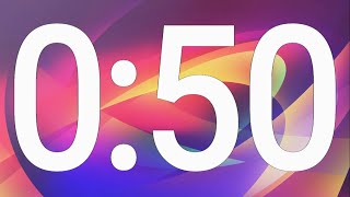 50 seconds Countdown Timer ⌛  50 secs  Silent w Alarm ⏰ [upl. by Megan343]