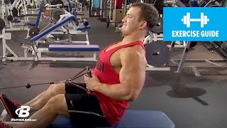 How to Seated Cable Row with Hunter Labrada  Exercise Guide [upl. by Anaicilef495]