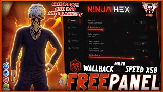 FREE PANEL PC GRATIS OB46 WALLHACK  SPEED  SNIPER LIFETIME FREE FIRE 🎁 ANTI BAN 100  NINJA HEX [upl. by Nosned404]