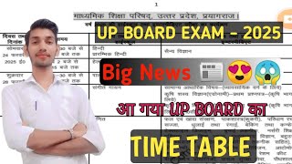 UP Board Exam 2025  Exam Date Out  Time Table Class 10th and 12th  Time Table UP BOARD EXAM।। [upl. by Templia]