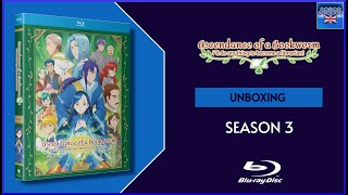 Unboxing Ascendance of a Bookworm  Season 3 BluRay US [upl. by Ydnir]