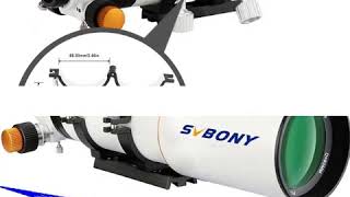 SVBONY SV503 80ED F7 Telescope OTA Achromatic Refractor Tube 2 Dual Speed Focuser White F9359B [upl. by Anyar]