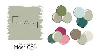 Design Series  Kitchen Cabinet Paint Color  October Mist by Benjamin Moore [upl. by Nahgen]