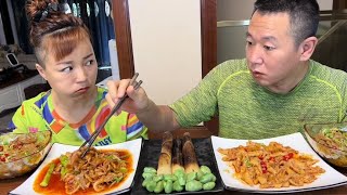 有的人就是不长记性 eating showeating challengehusband and wife eating foodeatingmukbang asmr eating [upl. by Ciapas310]