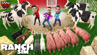 Kena shit shumë Lopë Derra edhe Dhia   Ranch Simulator  SHQIPGaming [upl. by Nnarefinnej]