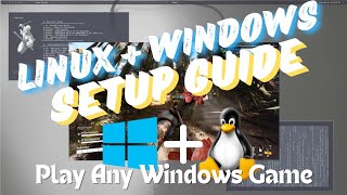 Linux  Windows Setup Guide  Play Any Windows Game On Linux [upl. by Hamforrd]