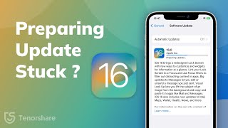 iOS 16 Stuck on Preparing Update Here is the Fix [upl. by Bettine]