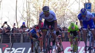 TirrenoAdriatico Stage 5  Sagan powers to stage win [upl. by Buyer]