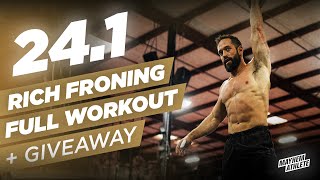 RICH FRONING Full 241 CrossFit Open Workout amp GIVEAWAY [upl. by Soma164]