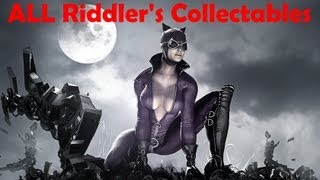 quotBatman Arkham Cityquot ALL Riddlers challenges trophysecretriddle for Catwoman [upl. by Irneh]