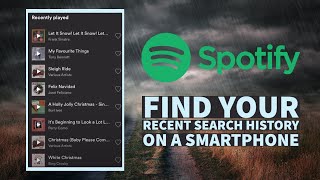 How to Find Your Recent Search History on Spotify [upl. by Nivri943]