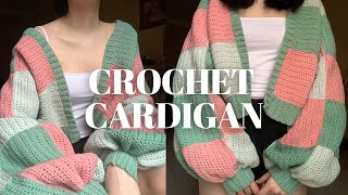 CROCHET PATCHWORK CARDIGAN  Harry Styles cardigan inspired [upl. by Valerio]