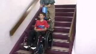 Garaventa stair trac Portable Wheelchair Lift salva escaleras portátil [upl. by Nette]