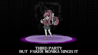 Software Tampering Detected Third Party but Faker Monika sings it SonicEXE RERUN 1080p [upl. by Sunev143]