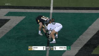 Towson vs Loyola  Faceoff Highlights  Mens College Lacrosse  22724 [upl. by Jehovah]