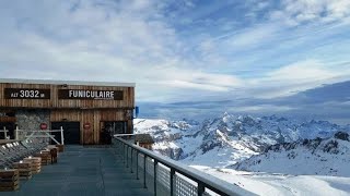 Glacier de la Grande Motte  Tignes Ski area France [upl. by Braden]