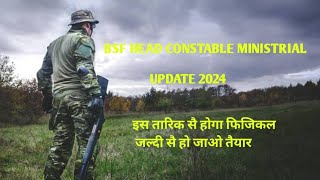 BSF Head constable MINISTRIAL 2024  pst update  bsfheadconstablemin army QUICKREVISION887 [upl. by Terrye]