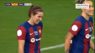 Barcelona vs Real Sociedad Copa de la Reina Women 2024 [upl. by Aldredge]