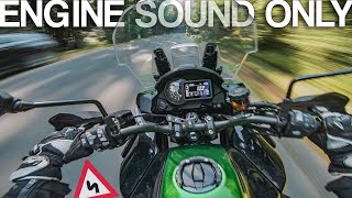 Kawasaki Versys 1000 sound RAW Onboard [upl. by Afaw]