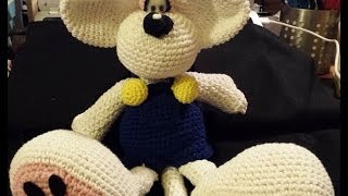 Tutorial Diddl uncinetto amigurumi parte III le braccia  tutorial passo a passo [upl. by Cirred]