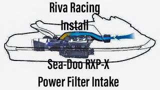 Riva Racing Install SeaDoo RXPX 300 Power Filter Intake [upl. by Sidras]