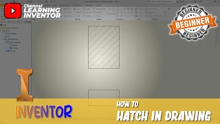 How To Hatch In Inventor [upl. by Eylatan709]