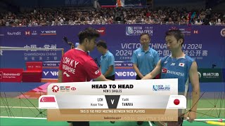 Yushi Tanaka JPN vs Loh Kean Yew SGP  China Open 2024 Badminton  R32 [upl. by Tarrah354]