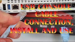 USB Console Cable  Connection Install and Use  2022 [upl. by Yehc309]