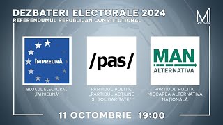 Dezbateri electorale 2024 Referendumul Republican Constituțional11102024 [upl. by Unam]